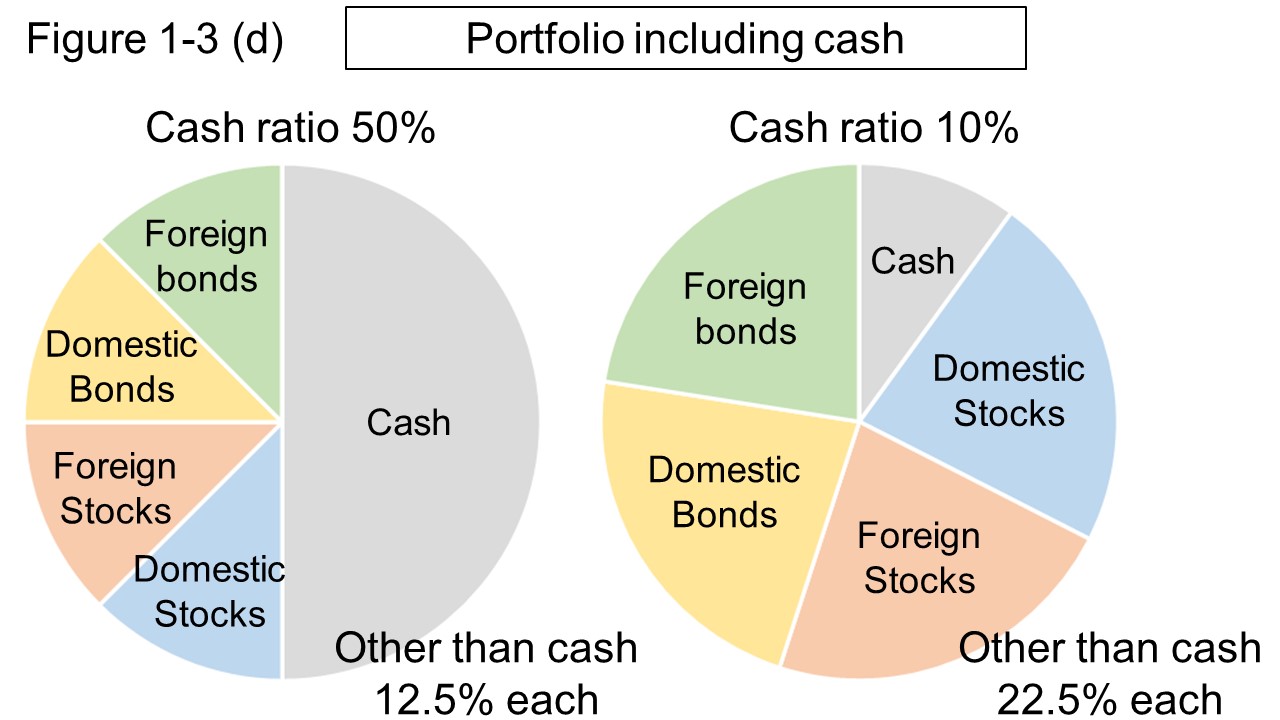 Figure 1-3 (d) Example of portfolio including cash