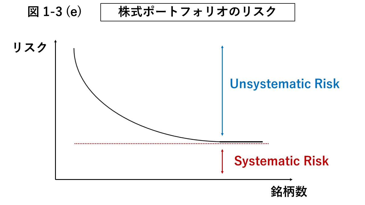 図1-3 (e) 株式ポートフォリオのリスク